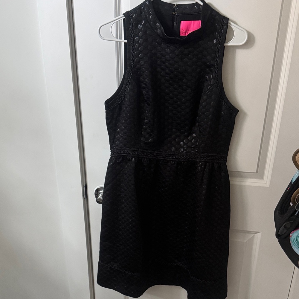 Lilly Pulitzer Black cocktail Textured dress